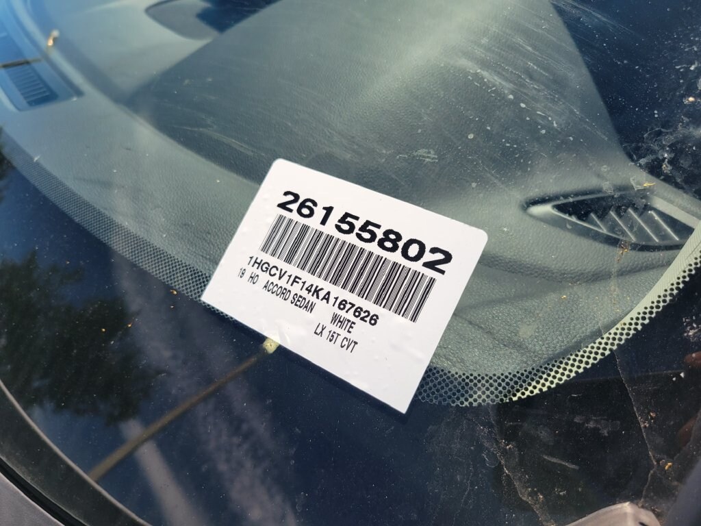 Used 2019 Honda Accord Sedan LX 1.5T Sedan
