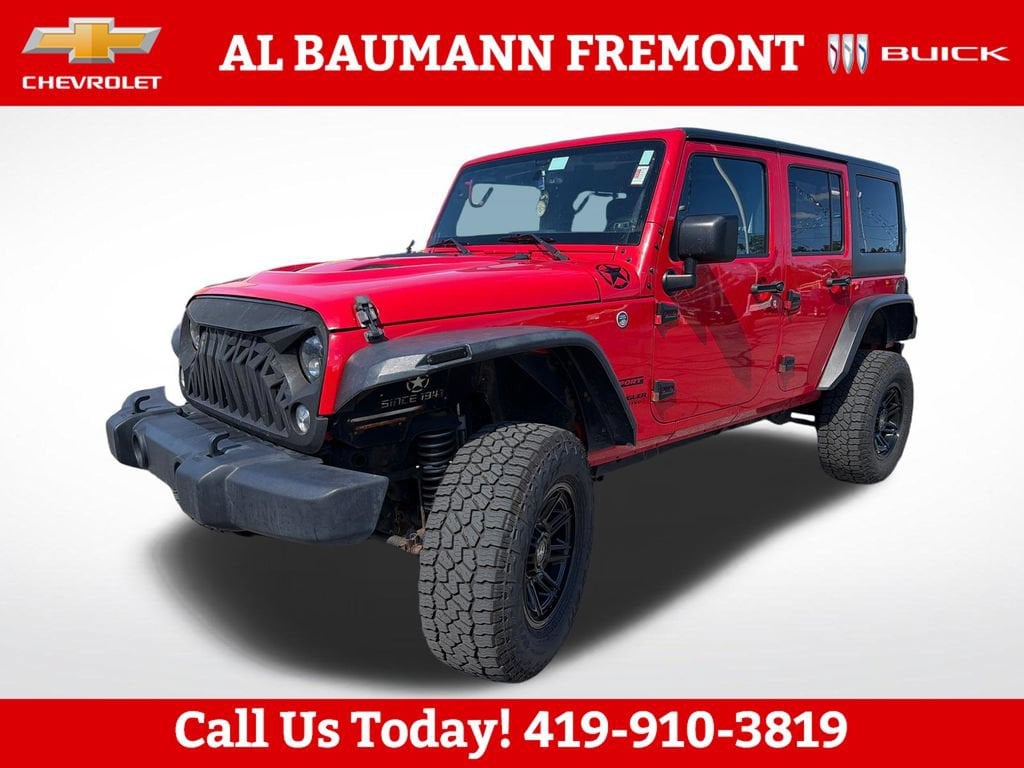 Used 2016 Jeep Wrangler Unlimited Sport with VIN 1C4HJWDGXGL105079 for sale in Tiffin, OH