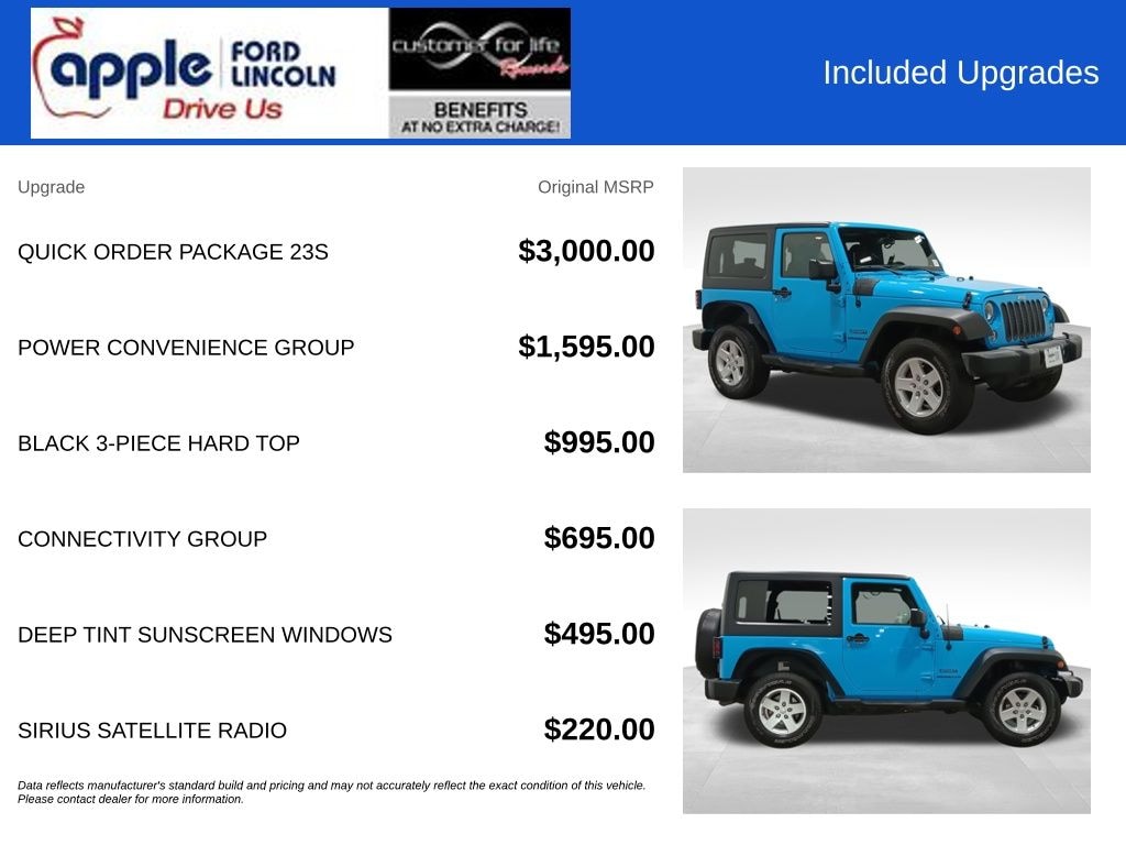 Used 2017 Jeep Wrangler Sport SUV