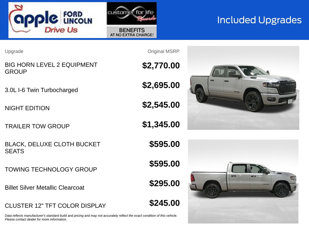 Certified 2025 Ram 1500 Big Horn/Lone Star Truck
