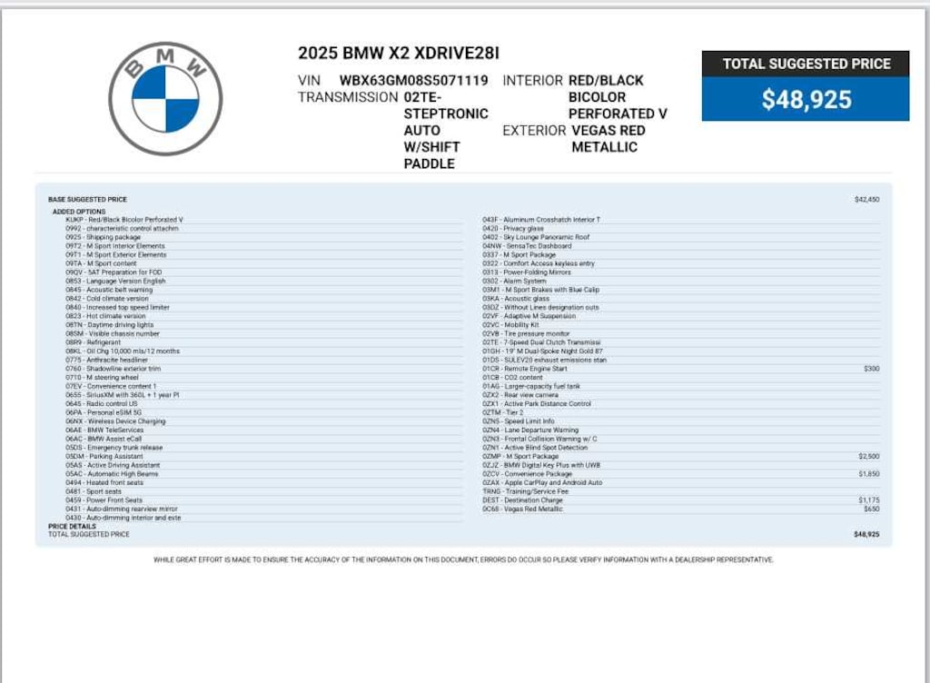 Used 2025 BMW X2 xDrive28i