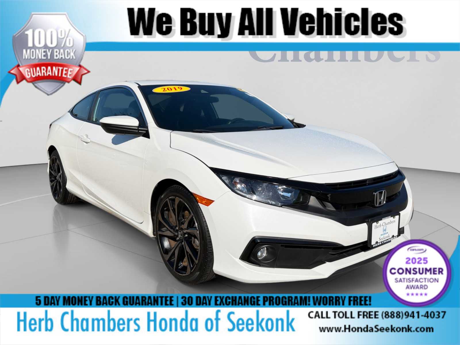 Used 2019 Honda Civic Sport Coupe