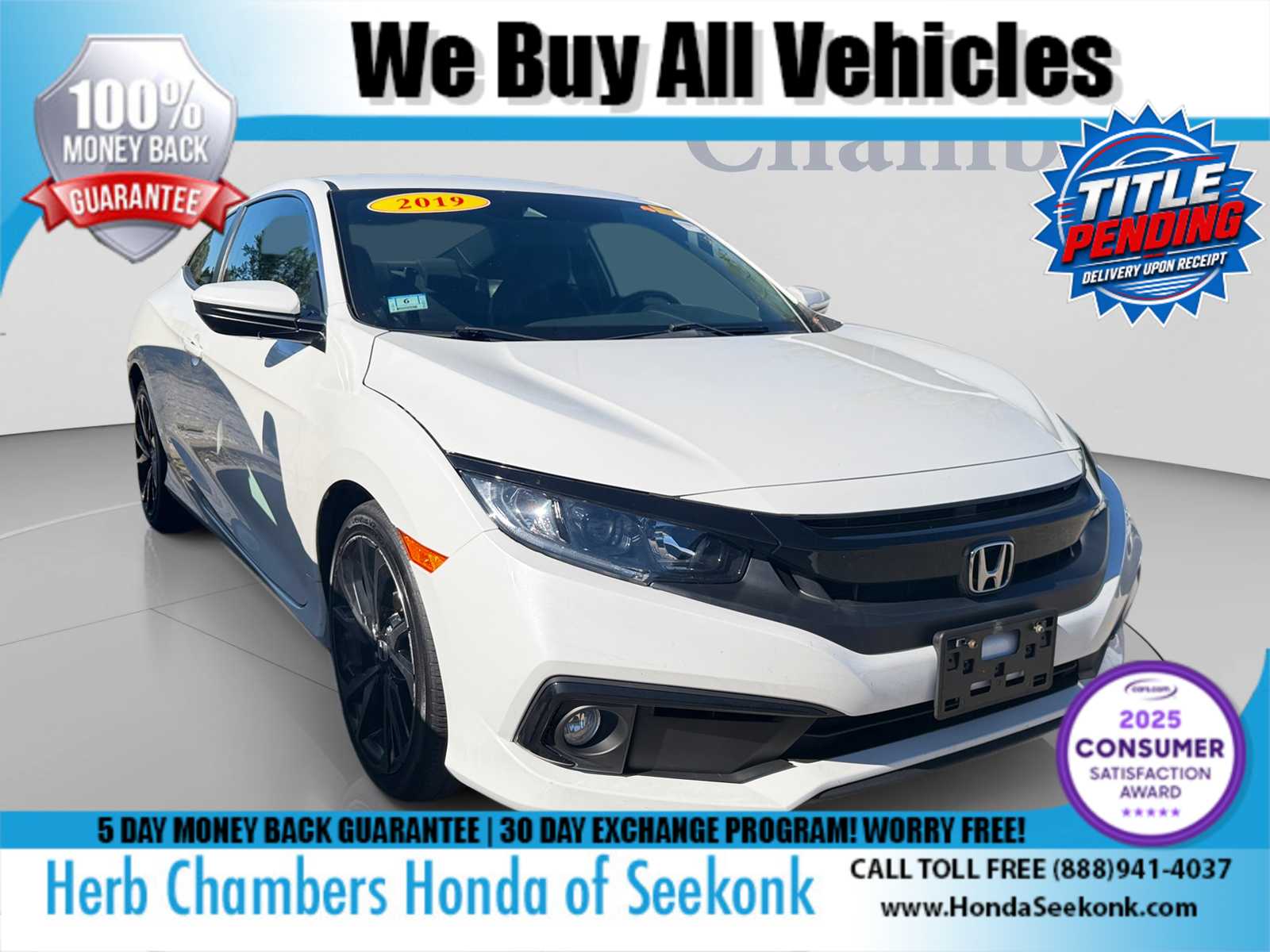 Used 2019 Honda Civic Sport Coupe