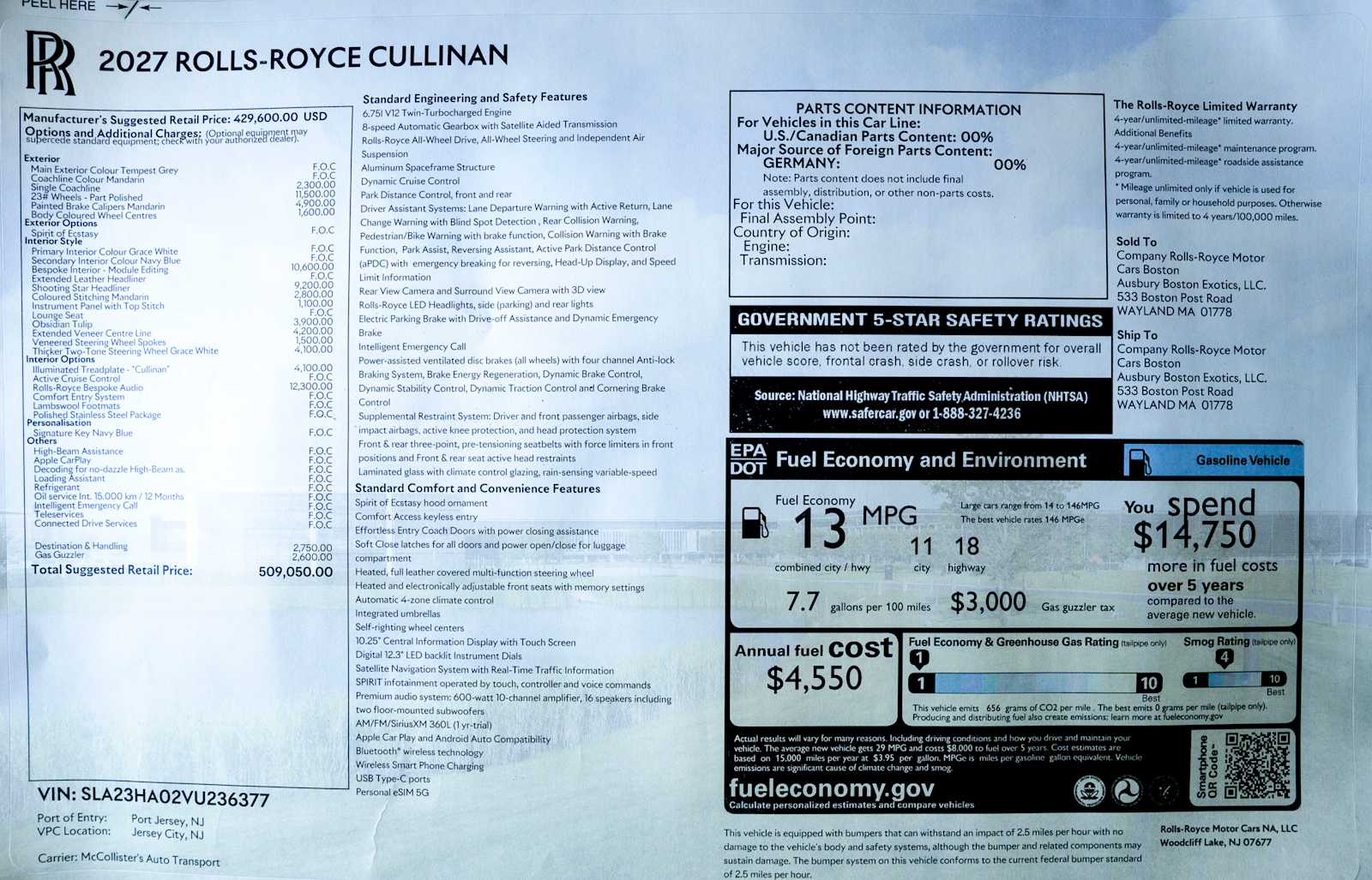 2027 Rolls-Royce Cullinan Base - Photo 66