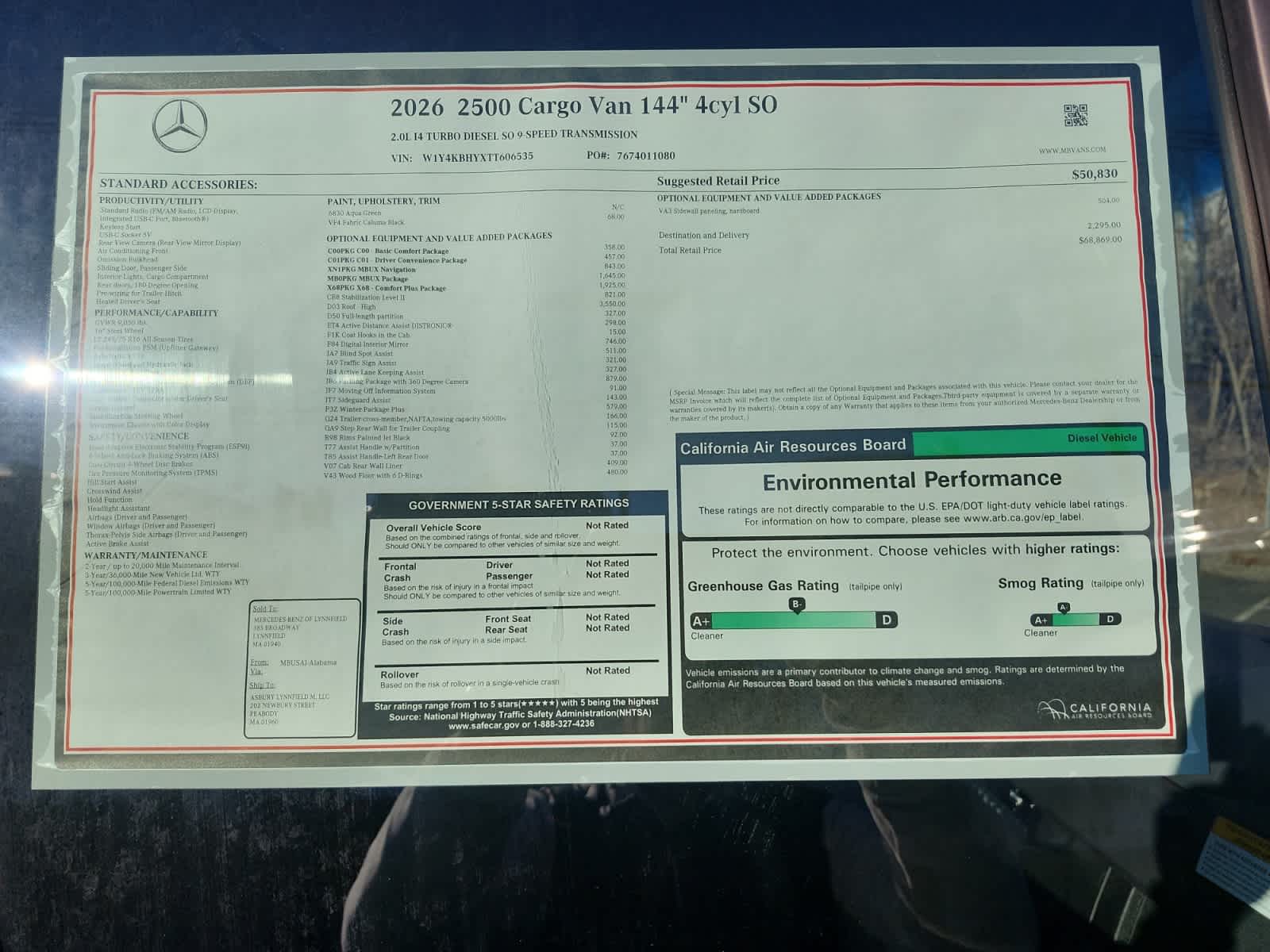 2026 Mercedes-Benz Sprinter Cargo Van Base - Photo 11