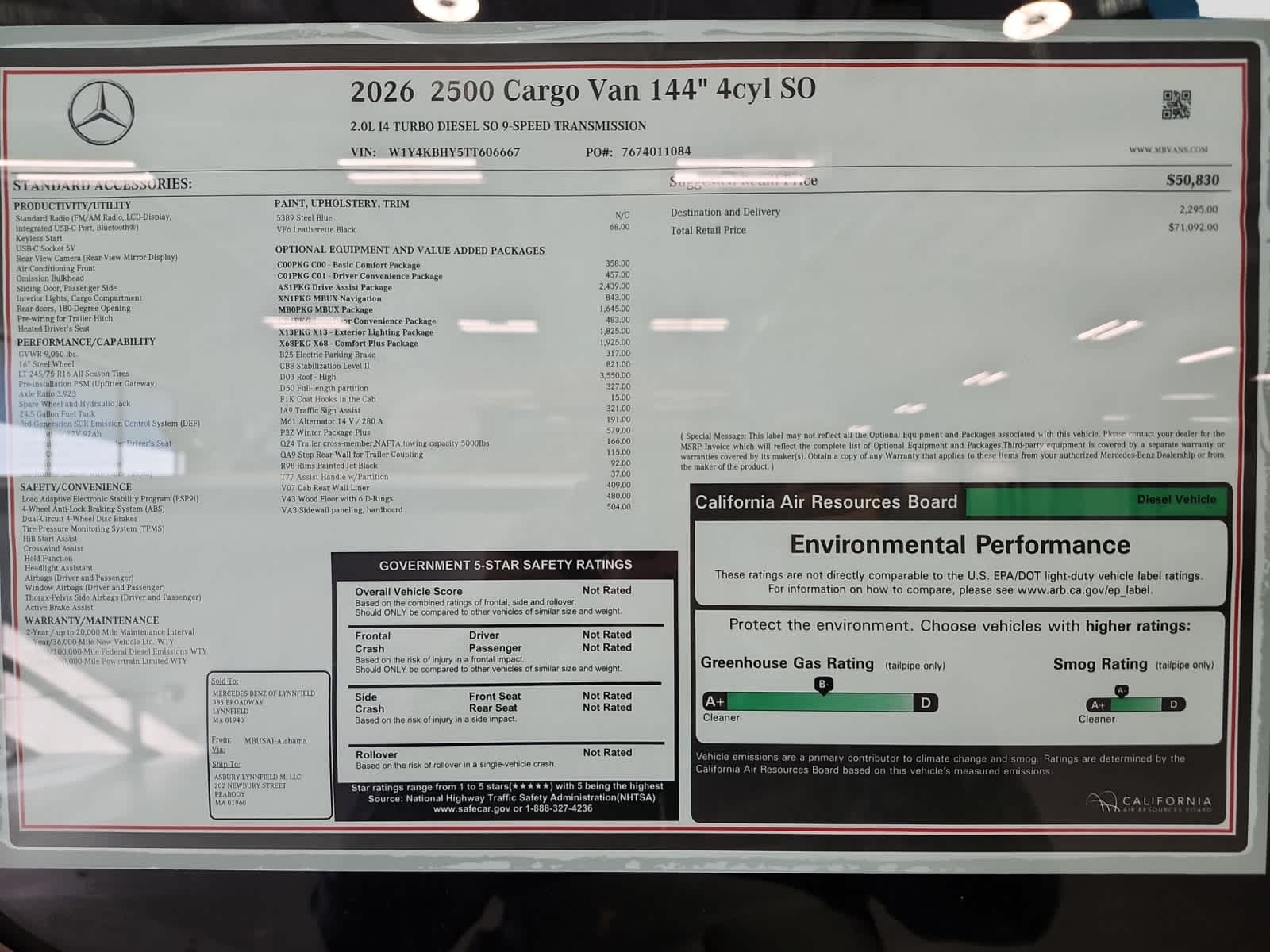 2026 Mercedes-Benz Sprinter Cargo Van Base - Photo 11