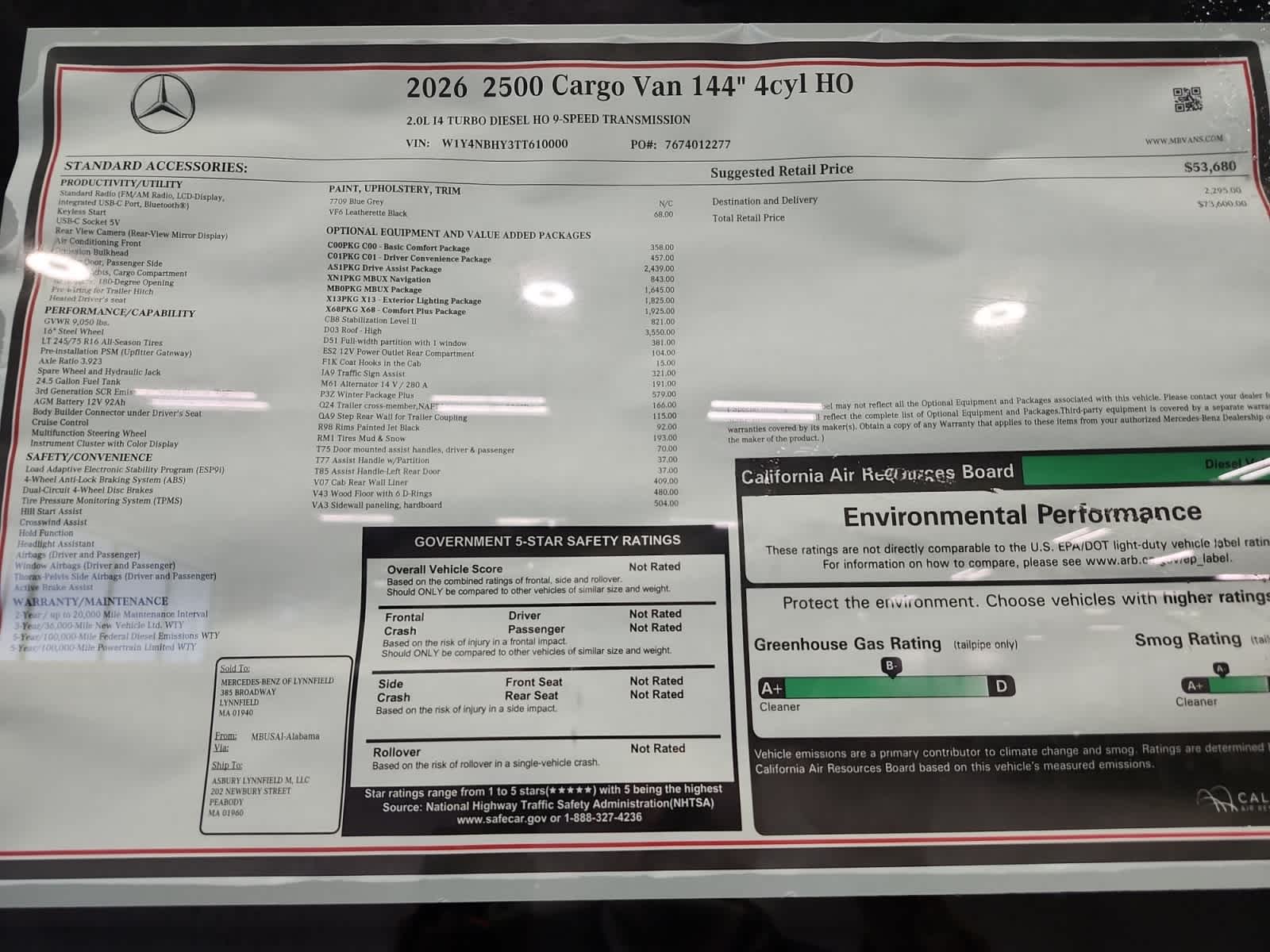 2026 Mercedes-Benz Sprinter Cargo Van Base - Photo 11