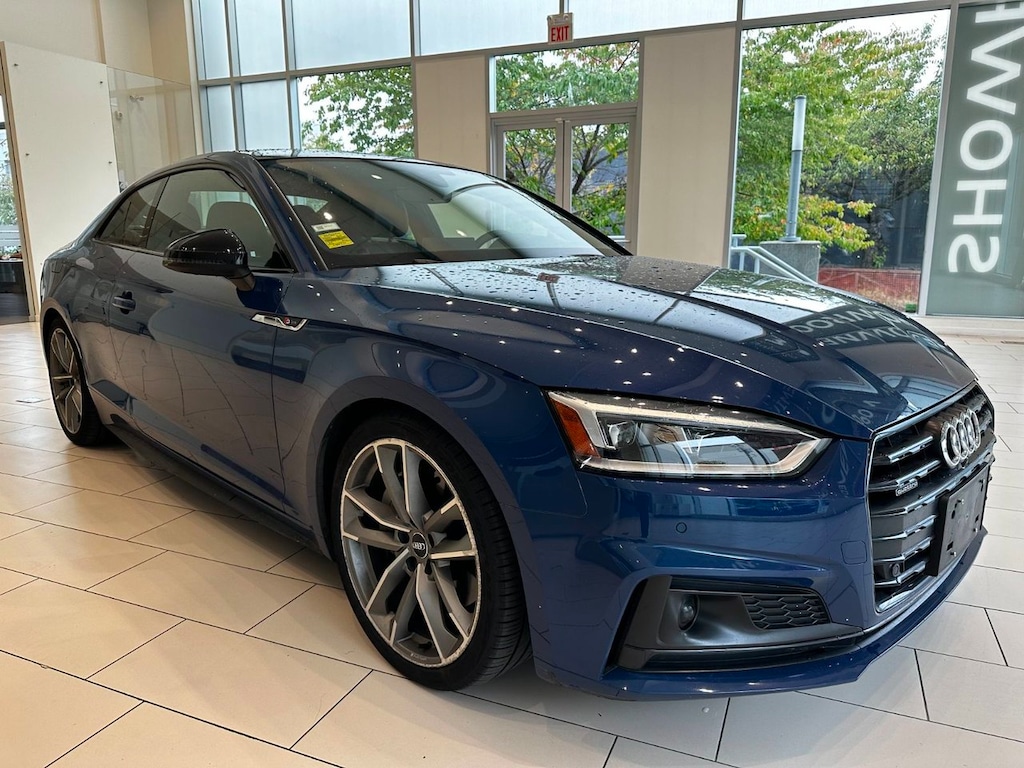 Certified 2019 Audi A5 2.0T Technik Quattro 7sp S Tronic Cpe S-Line Black Coupe