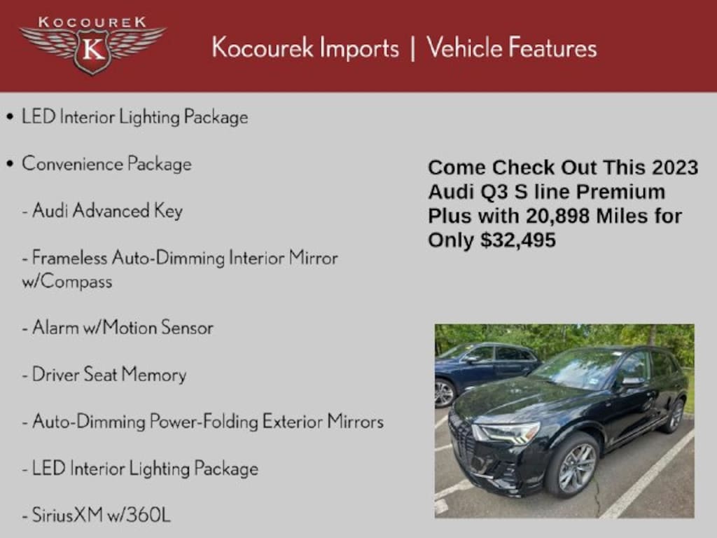 Used 2023 Audi Q3 45 S line Premium SUV