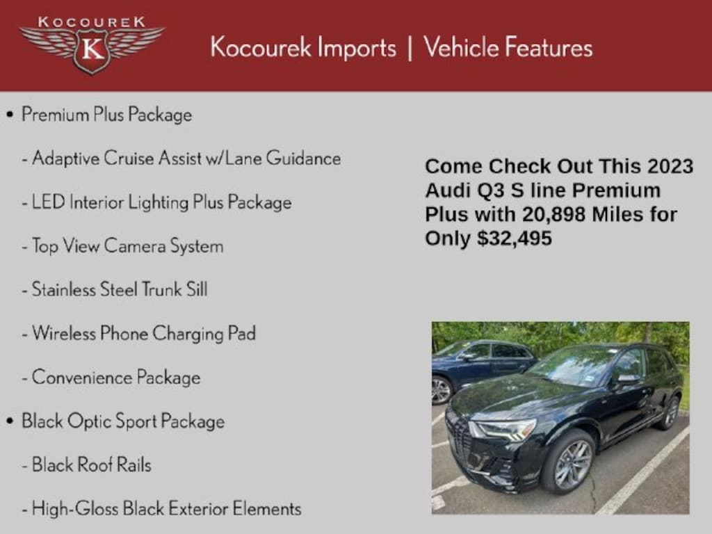 Used 2023 Audi Q3 45 S line Premium SUV