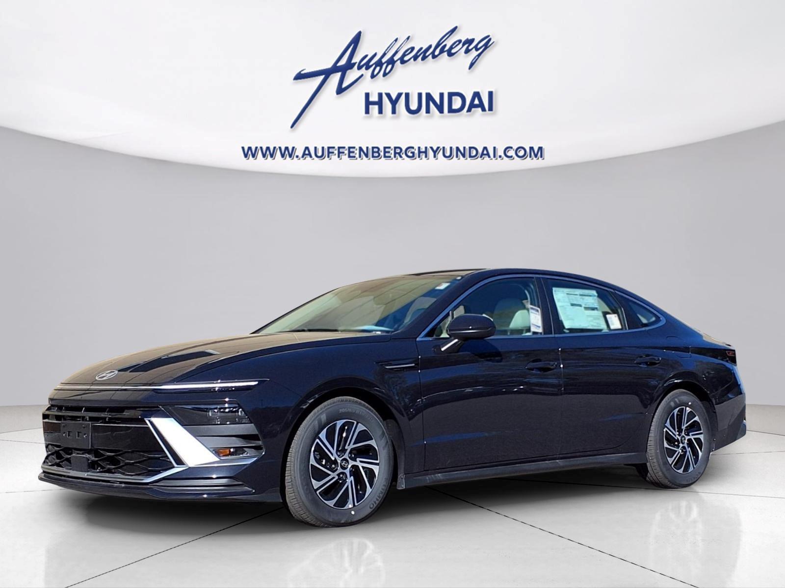 New 2026 Hyundai Sonata Hybrid Blue Sedan