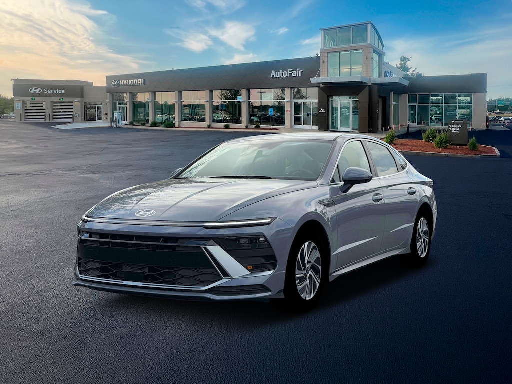 New 2026 Hyundai Sonata Hybrid Blue Sedan