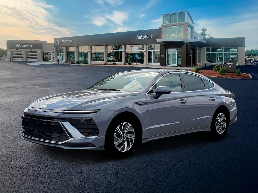 New 2026 Hyundai Sonata Hybrid Blue Sedan