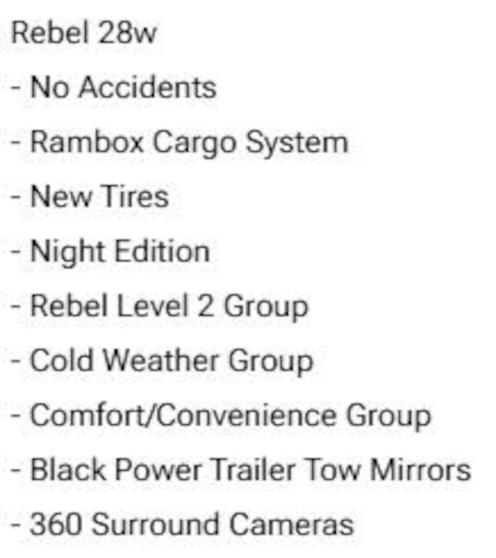 Used 2022 Ram 1500 Rebel Truck Crew Cab