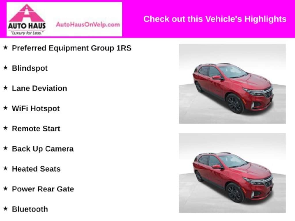 Used 2022 Chevrolet Equinox RS SUV