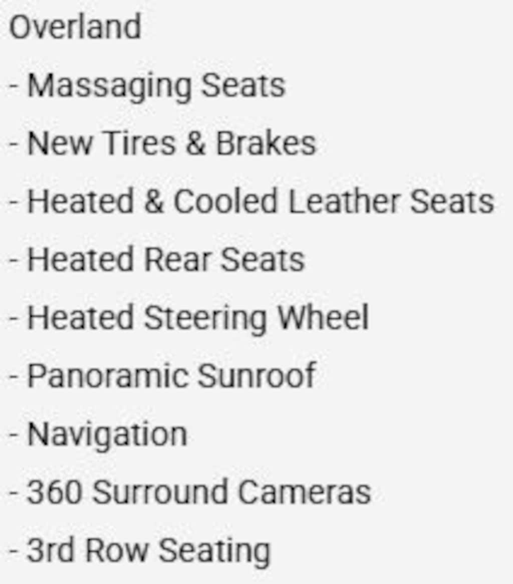 Used 2023 Jeep Grand Cherokee Overland SUV