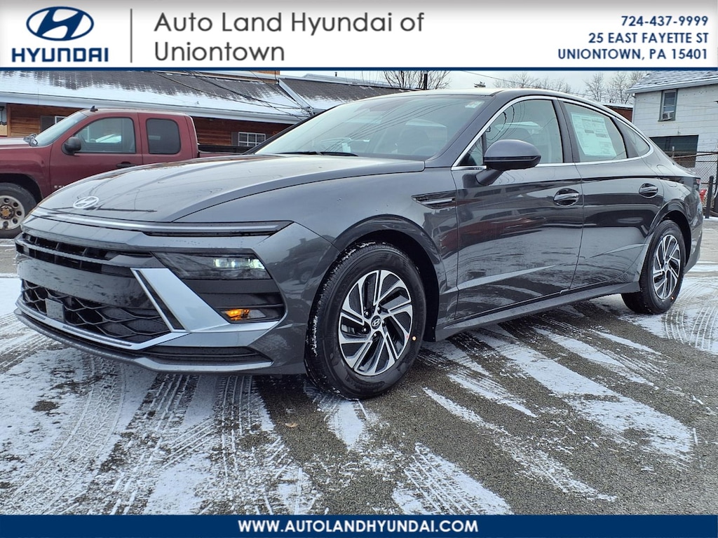 New 2026 Hyundai Sonata Hybrid Blue Sedan