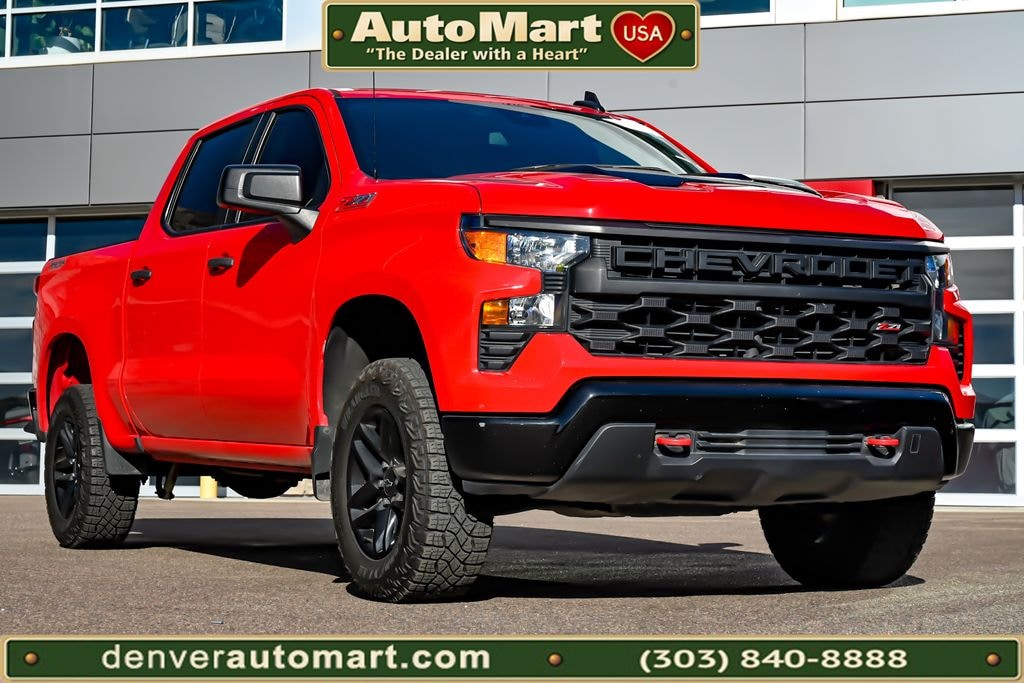 Used 2023 Chevrolet Silverado 1500 Custom Trail Boss Truck Crew Cab