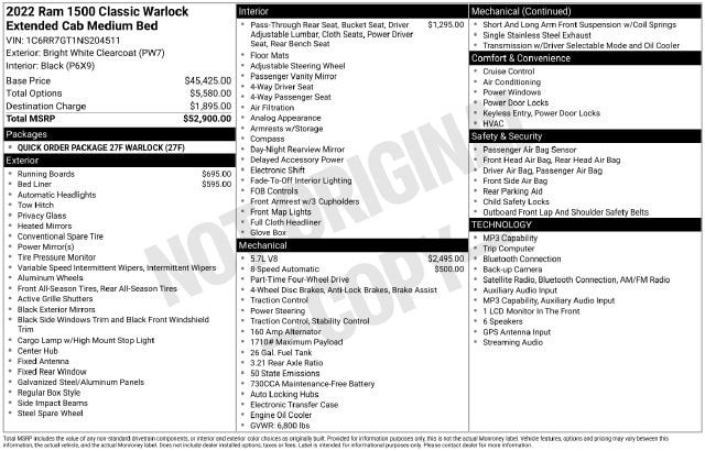 2022 RAM 1500 Classic Warlock