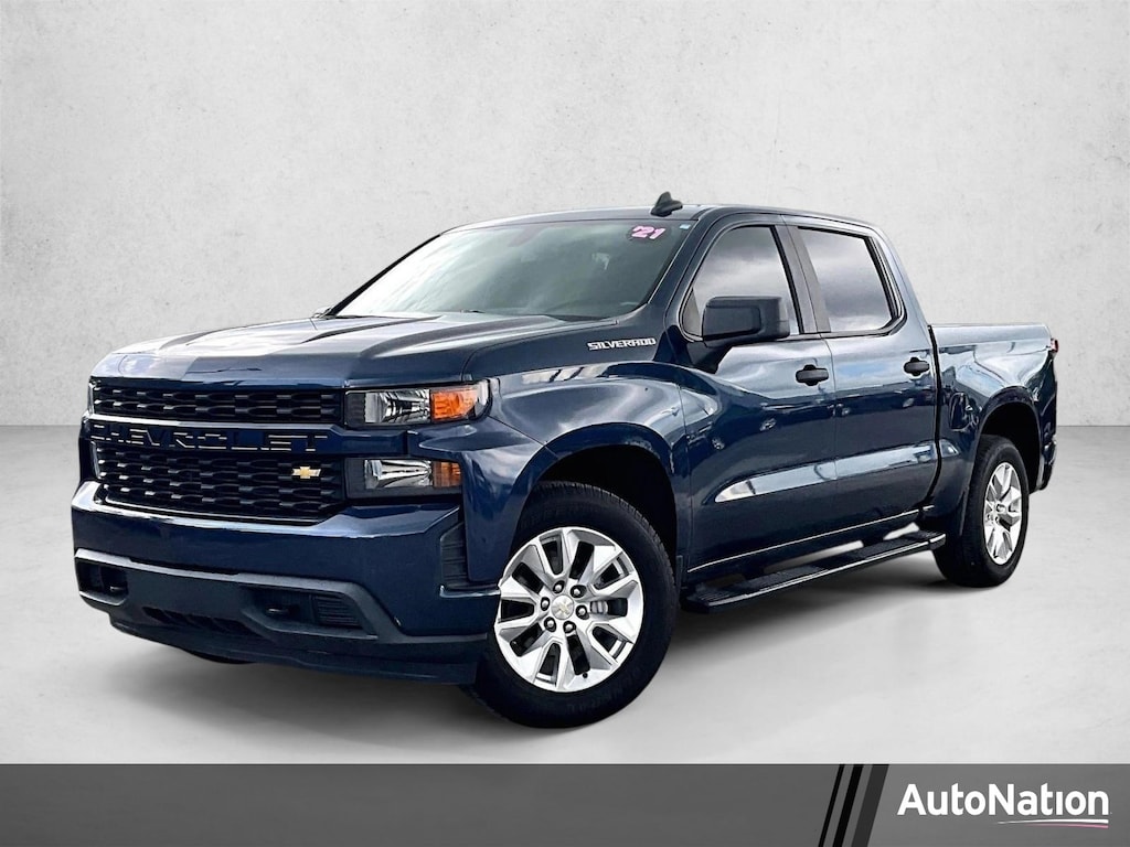 Used 2021 Chevrolet Silverado 1500 Custom Truck Crew Cab