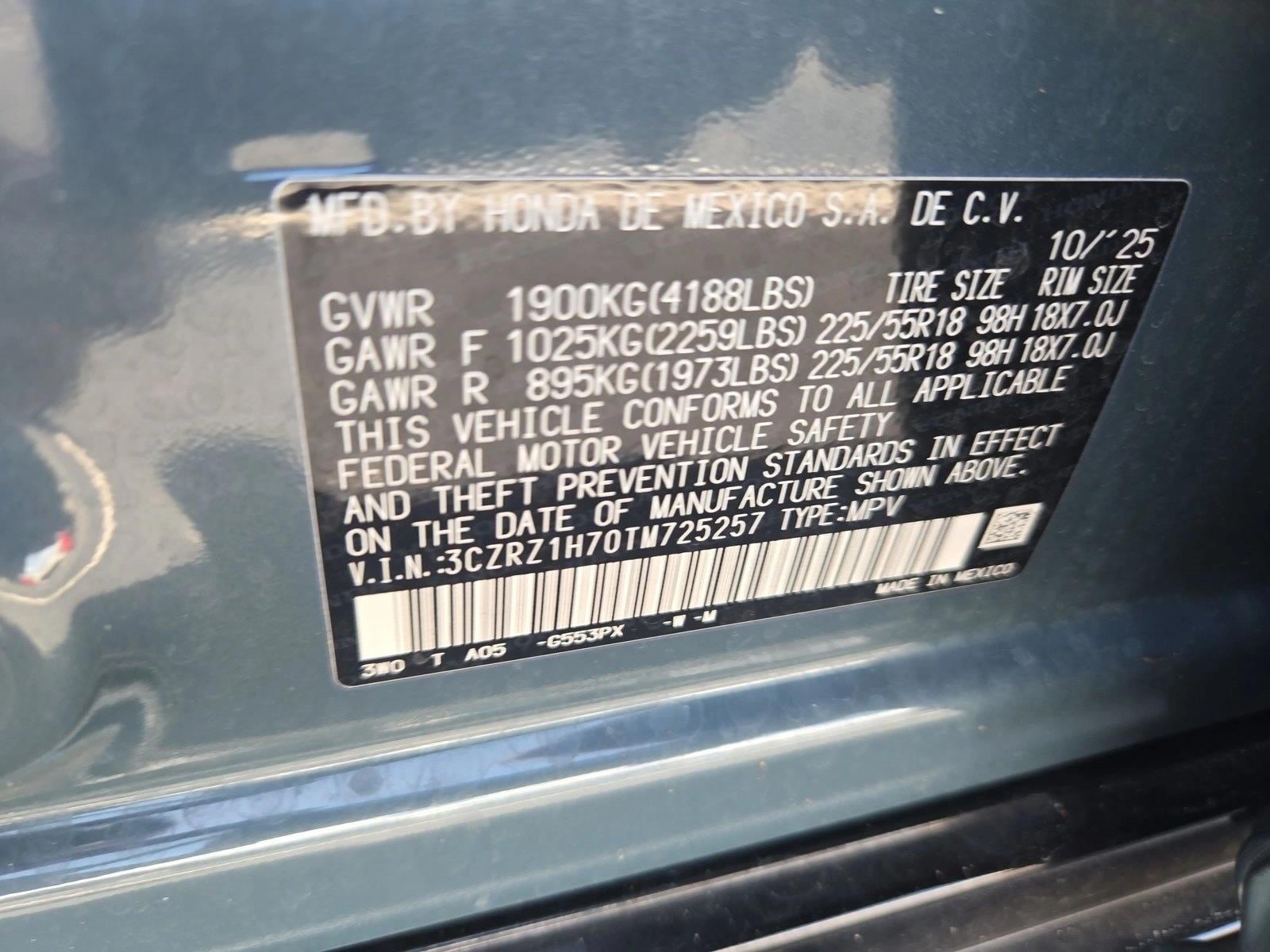 2026 Honda HR-V EX-L - Photo 15