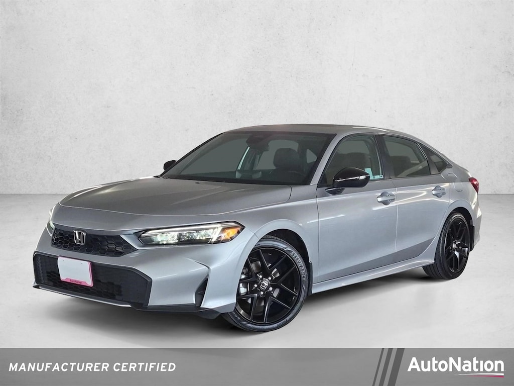 Certified 2025 Honda Civic Sedan Hybrid Sport Touring Sport Touring CVT