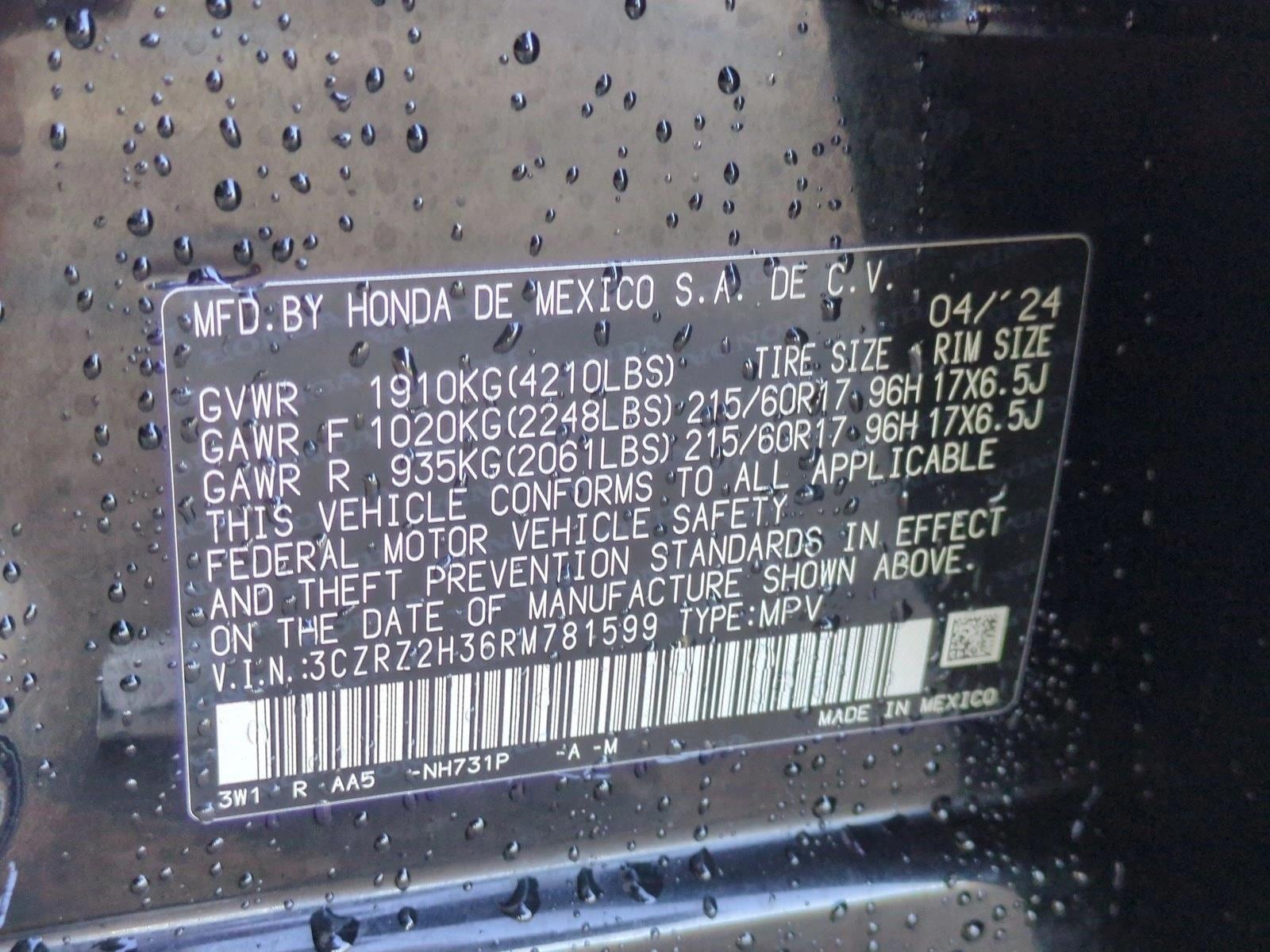 2024 Honda HR-V LX - Photo 22