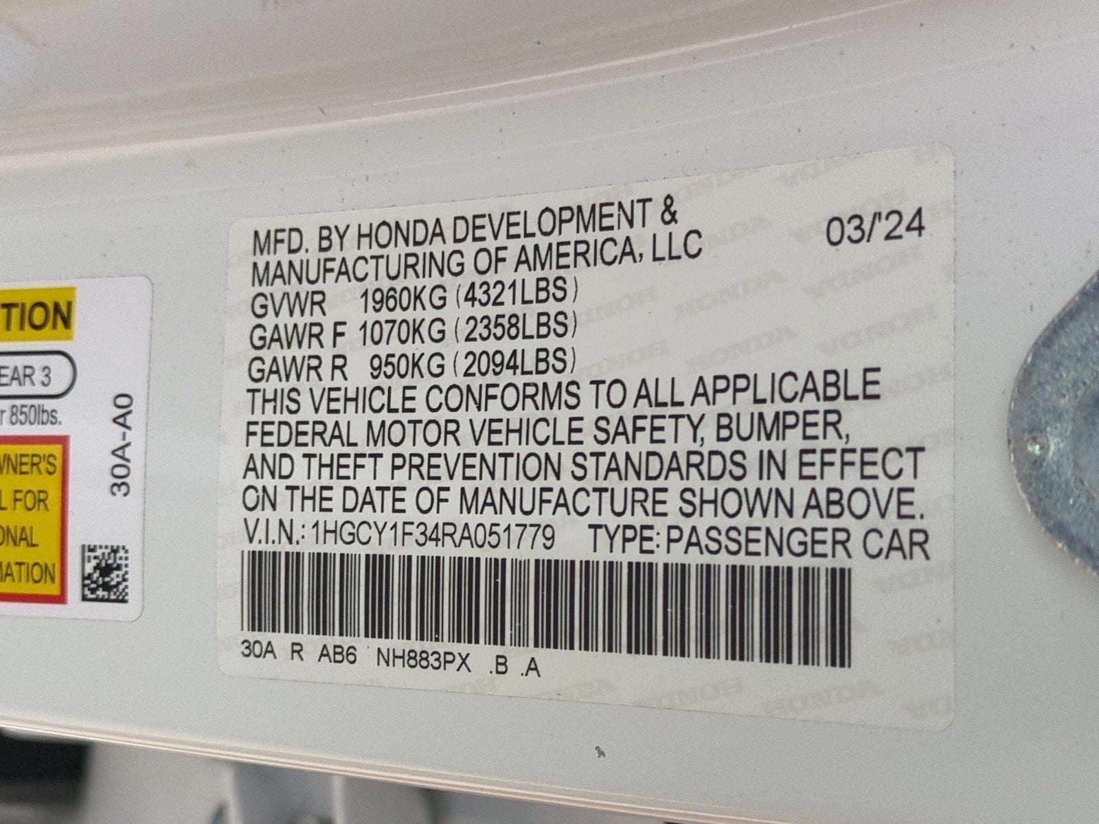 2024 Honda Accord EX - Photo 24