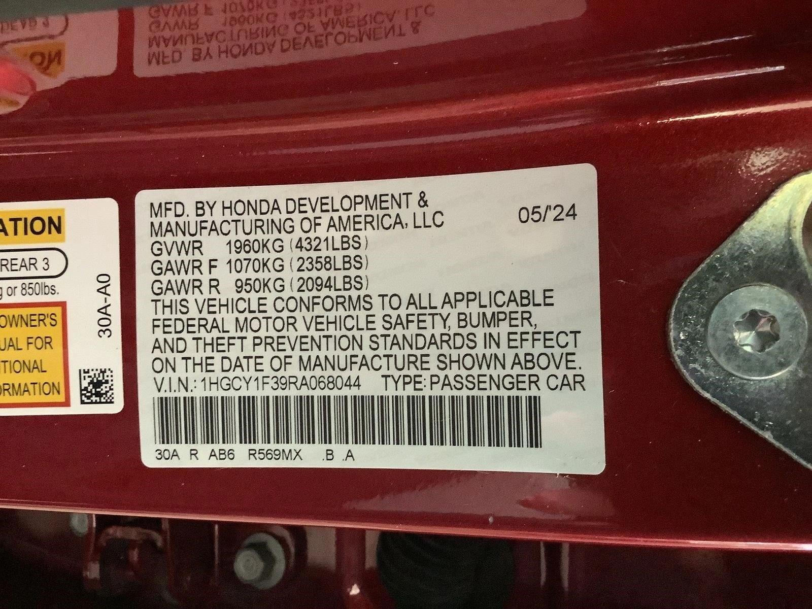 2024 Honda Accord EX - Photo 21