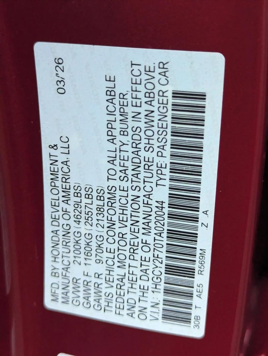 2026 Honda Accord Hybrid Sport-L - Photo 16