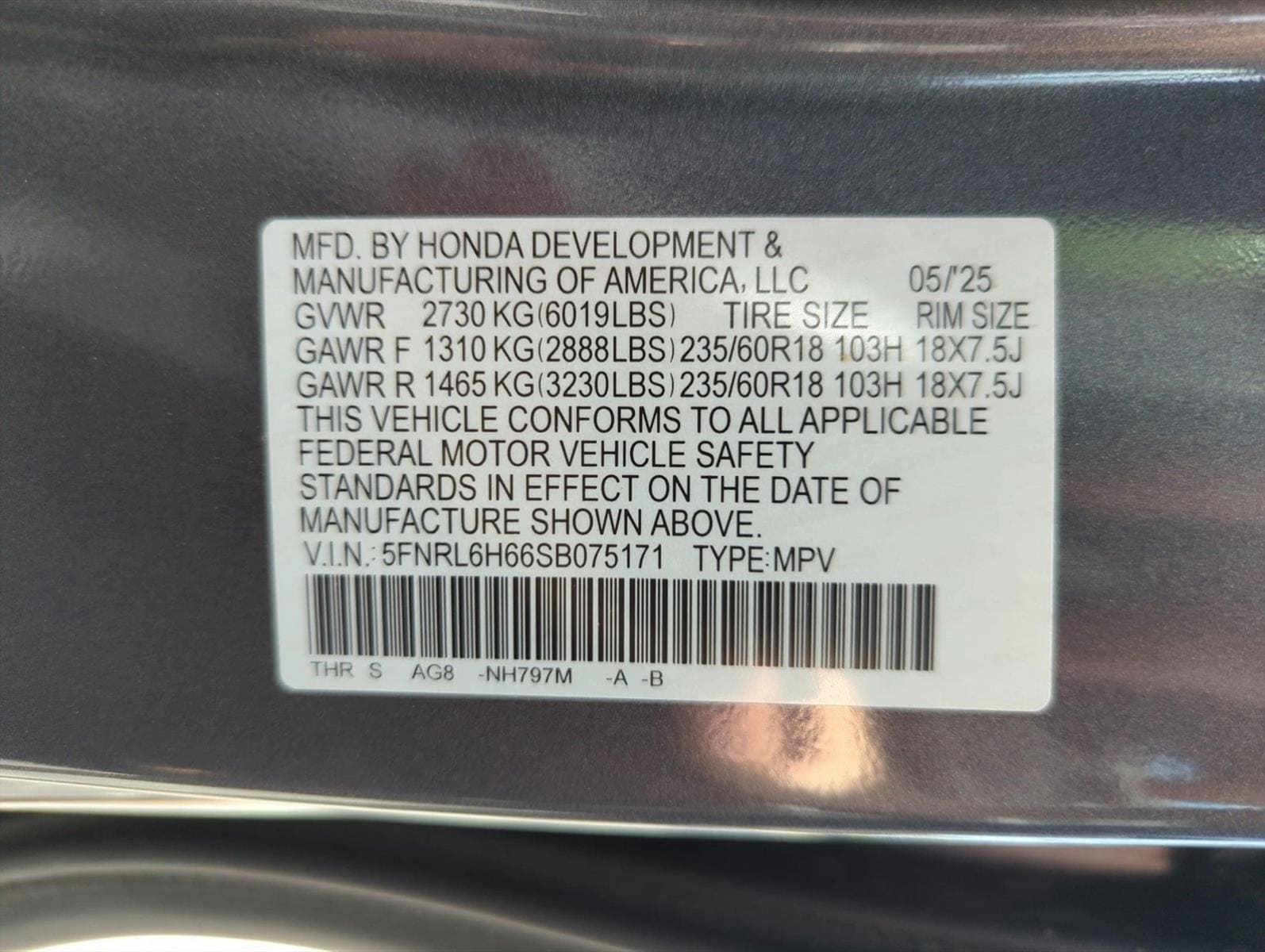 2025 Honda Odyssey EX-L - Photo 26