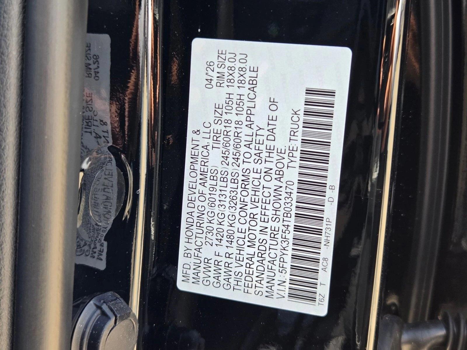 2026 Honda Ridgeline RTL - Photo 17