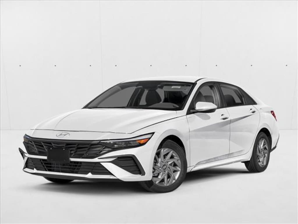 New 2026 Hyundai Elantra Hybrid Blue Sedan