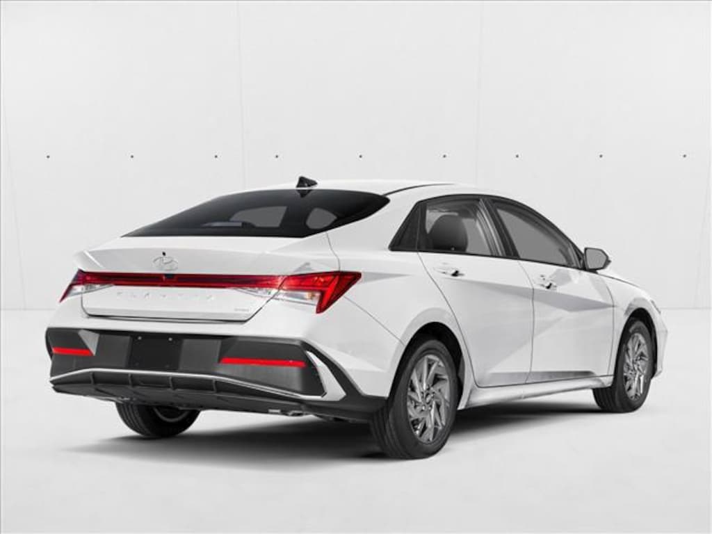 New 2026 Hyundai Elantra Hybrid Blue Sedan