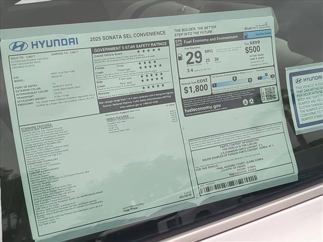 2025 Hyundai Sonata SEL - Photo 17