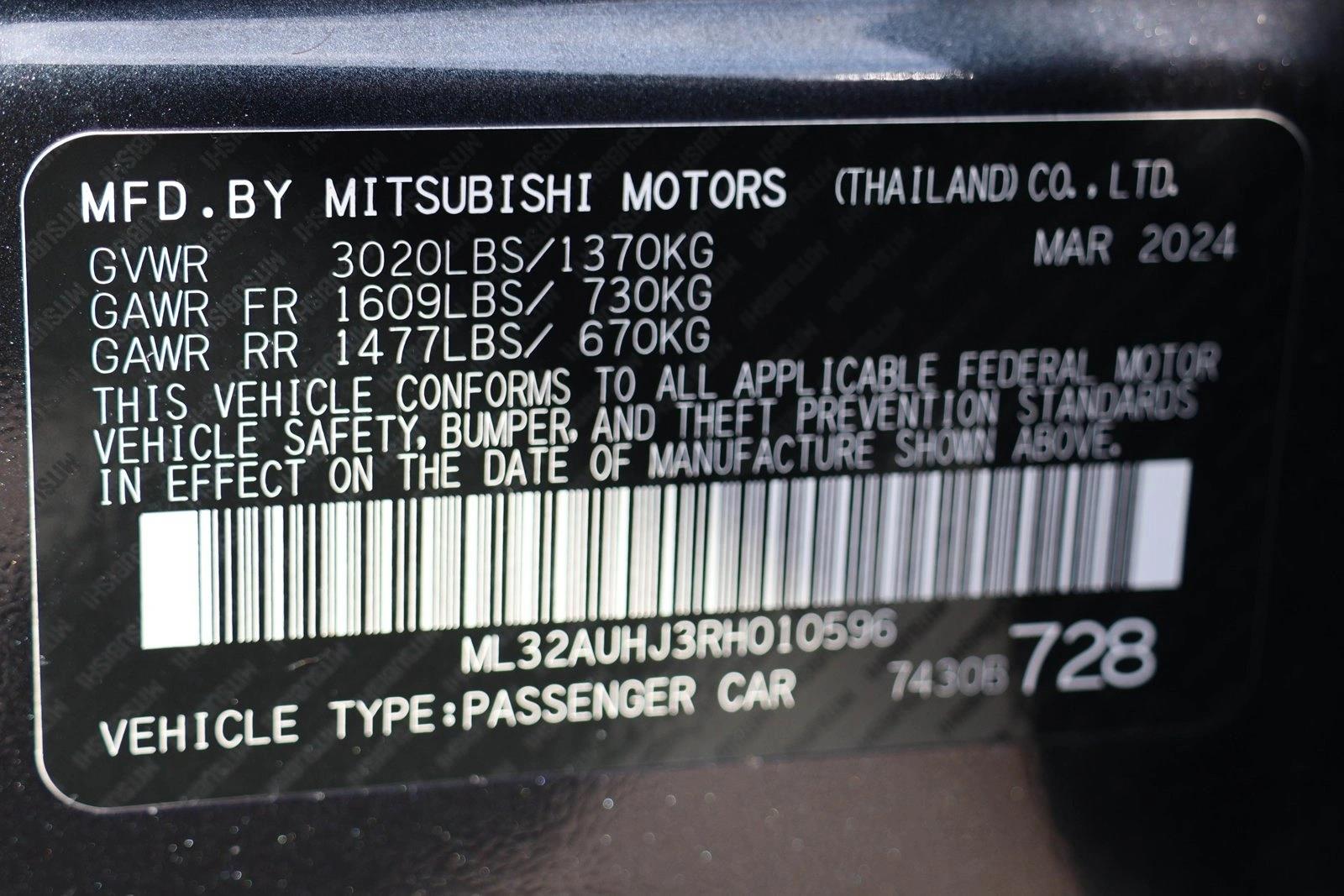 2024 Mitsubishi Mirage ES - Photo 30