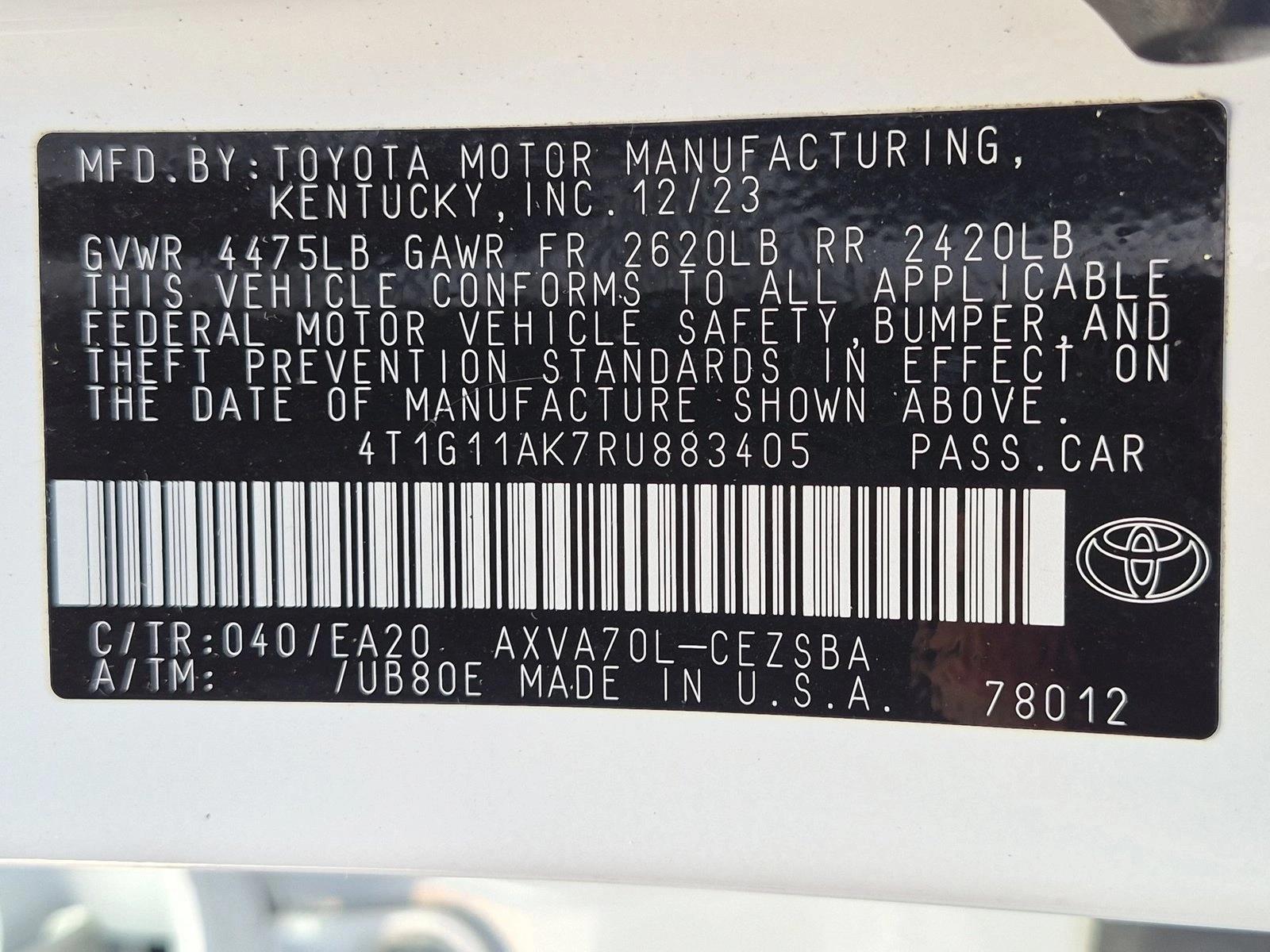 2024 Toyota Camry SE - Photo 23