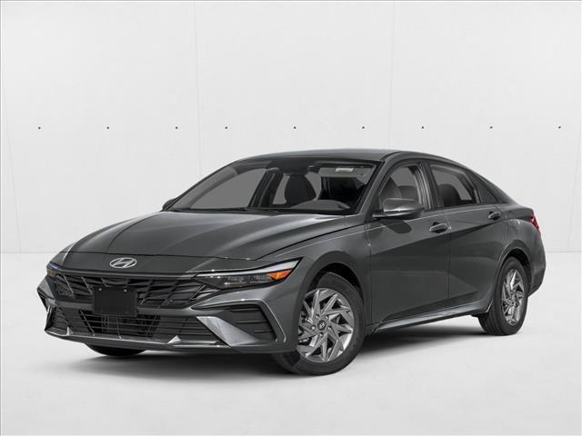 New 2026 Hyundai Elantra Hybrid Blue Sedan