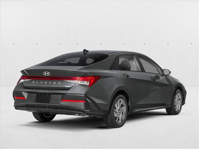 New 2026 Hyundai Elantra Hybrid Blue Sedan