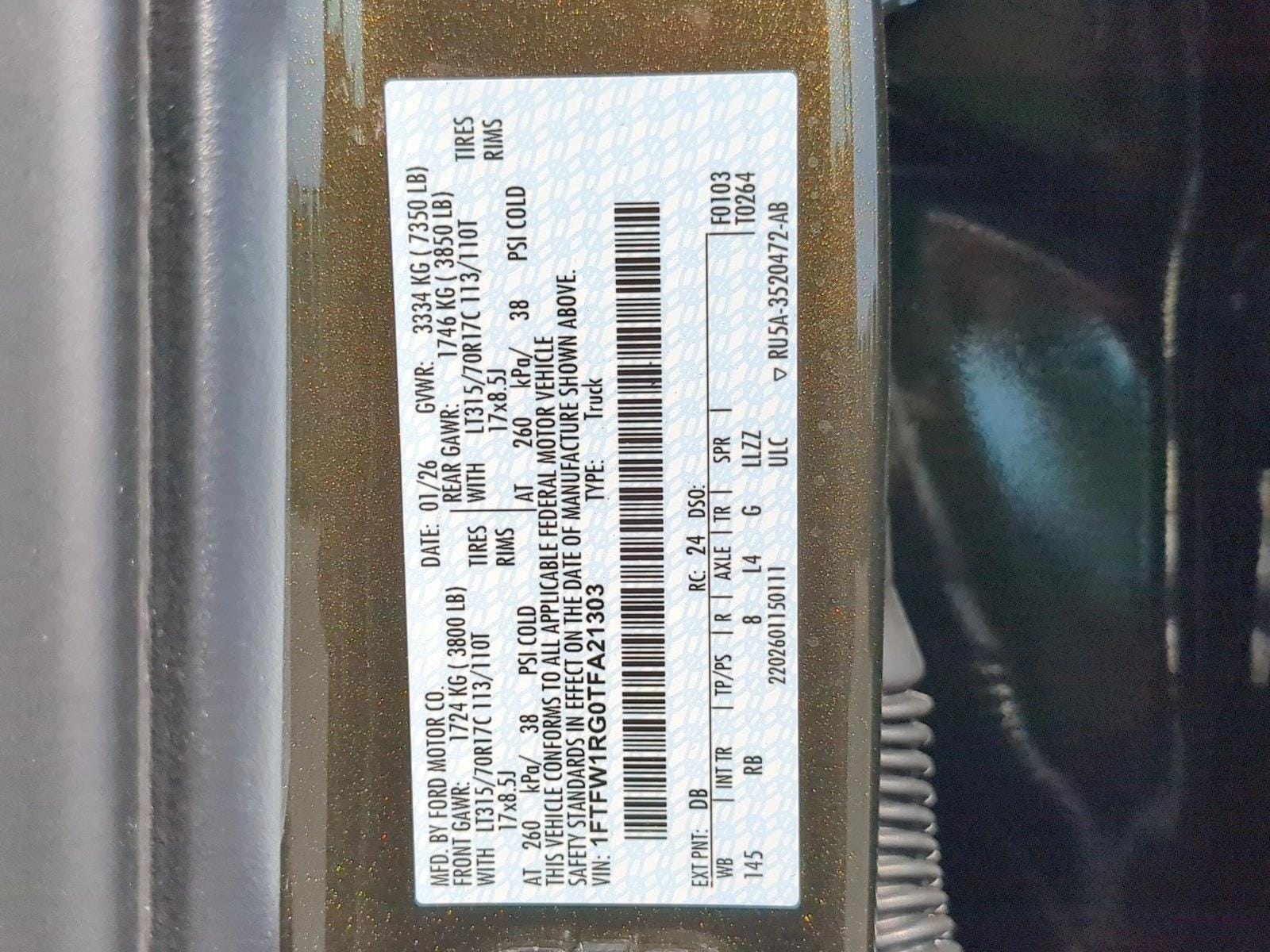 1FTFW1RG0TFA21303
