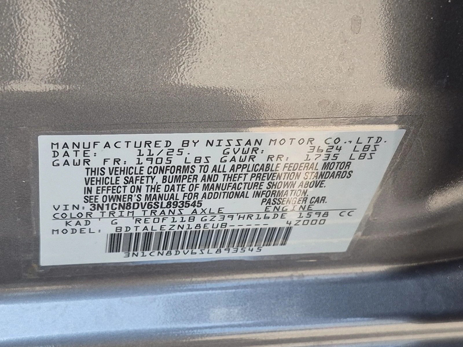 2025 Nissan Versa Sedan S - Photo 22