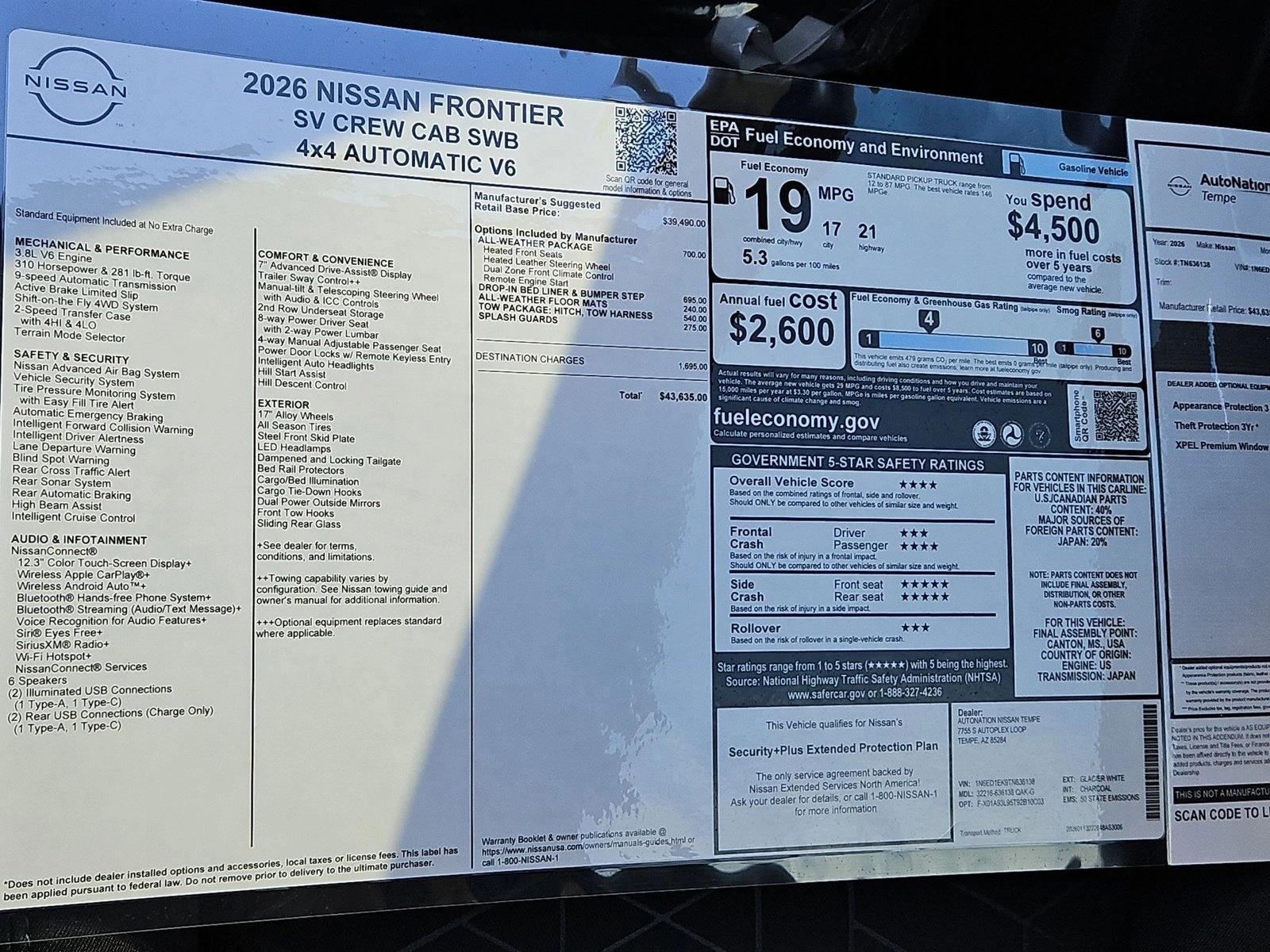 2026 Nissan Frontier SV - Photo 18
