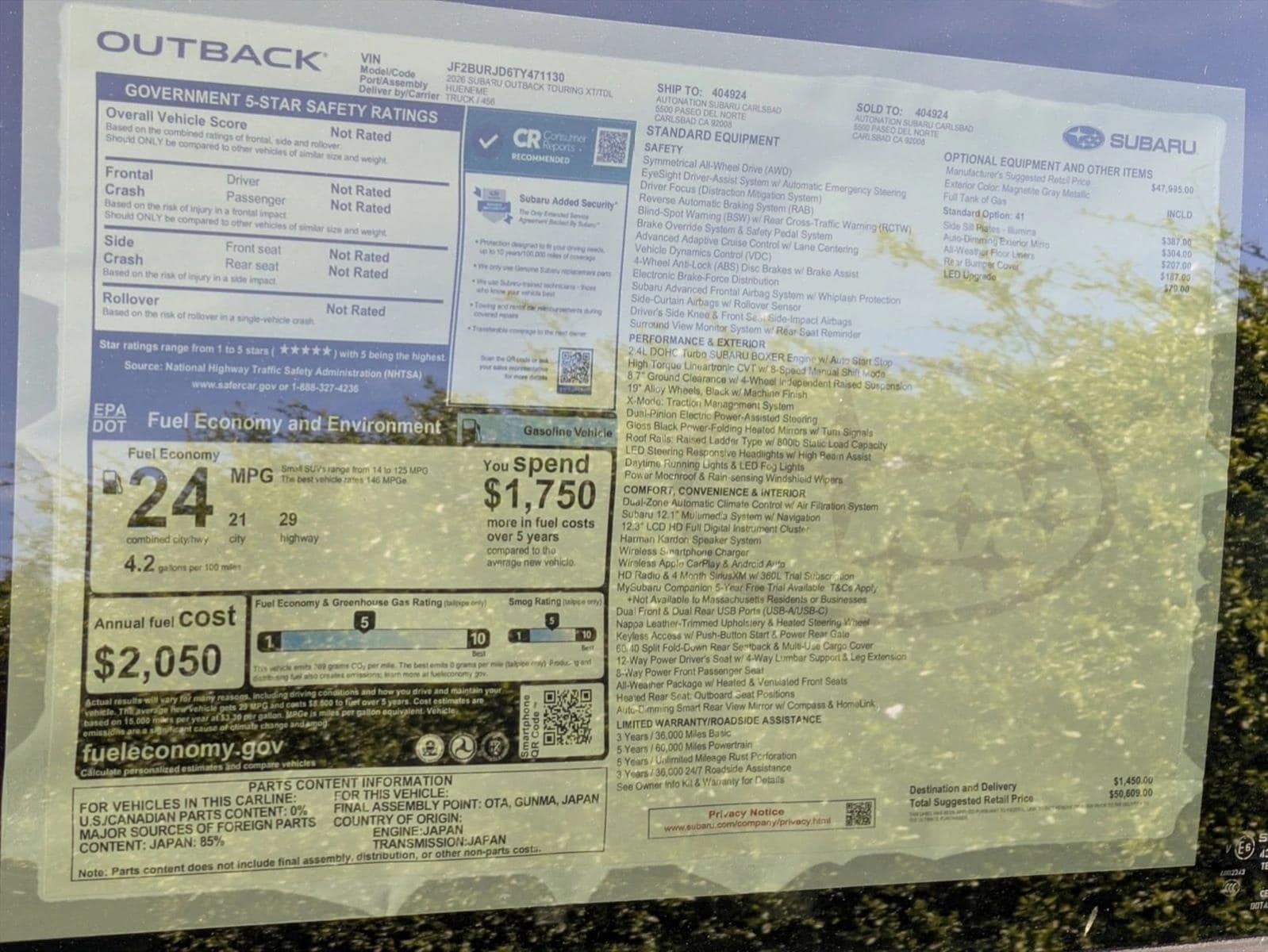 2026 Subaru Outback Touring XT - Photo 16