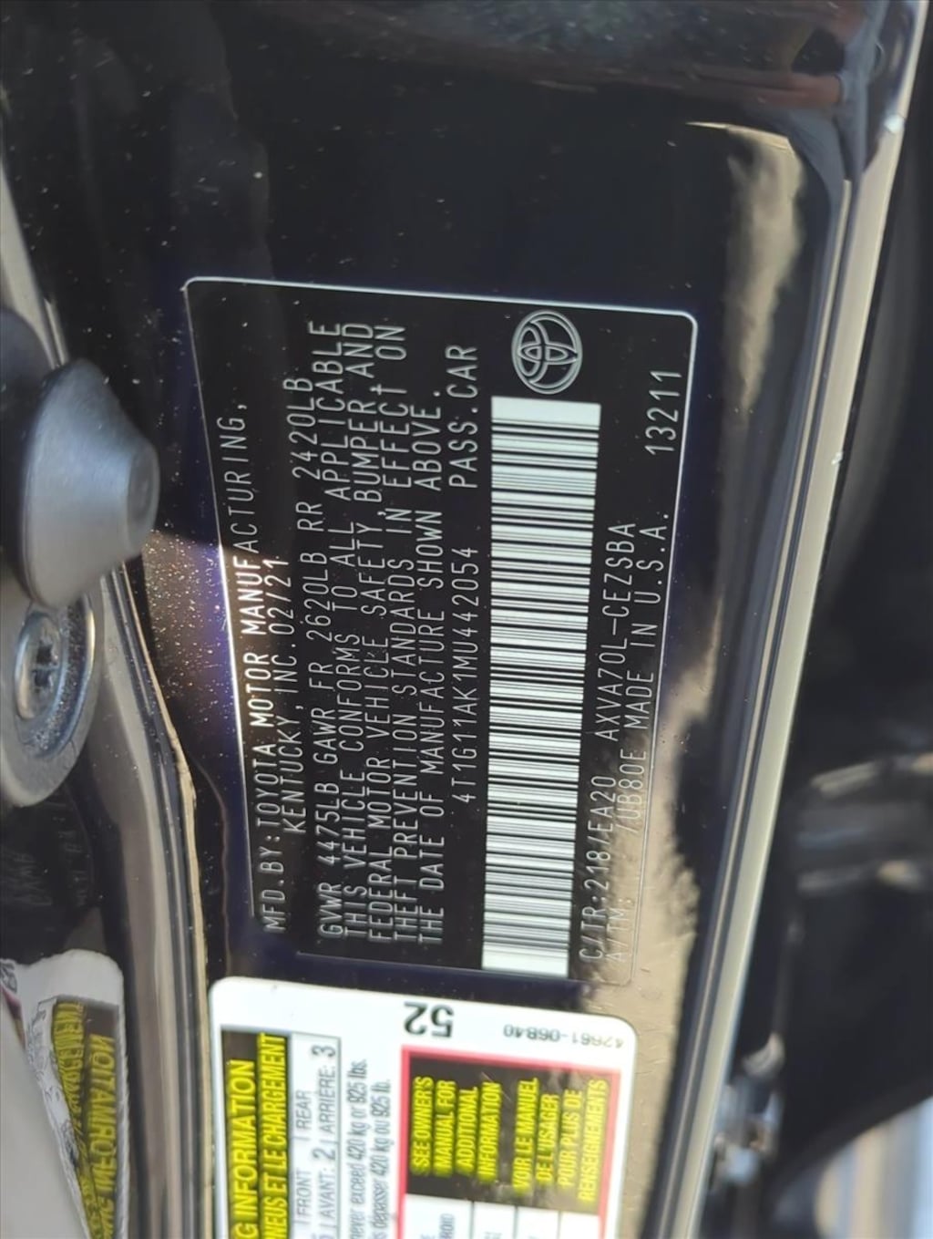 Used 2021 Toyota Camry SE Sedan
