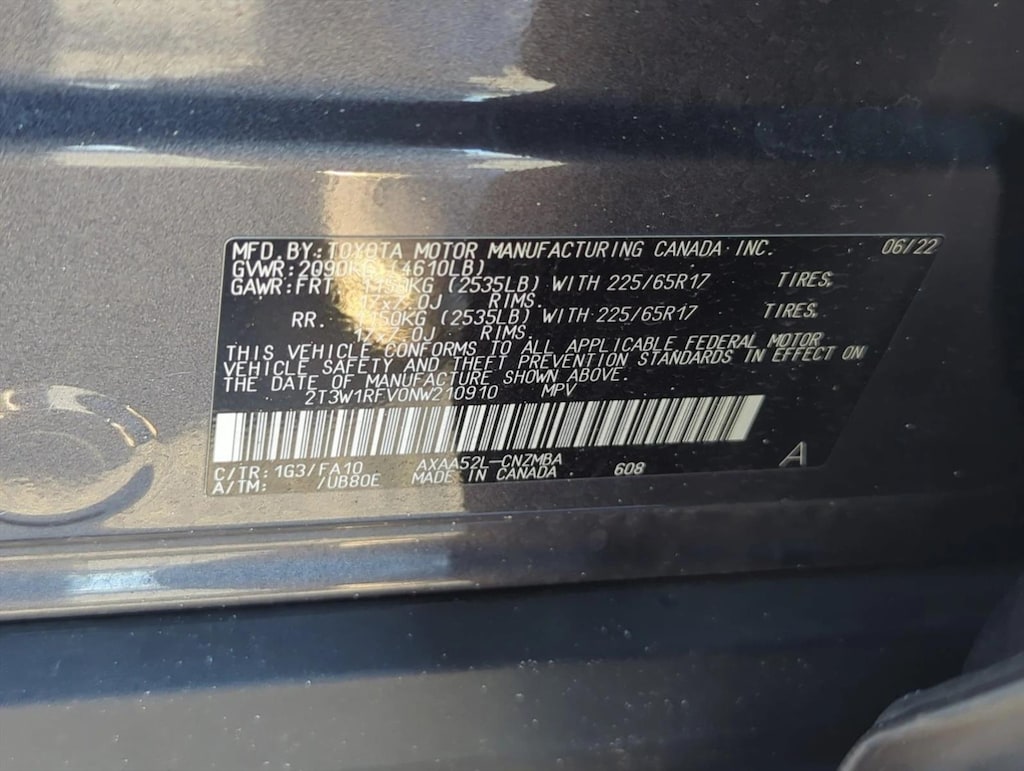 Certified 2022 Toyota RAV4 XLE SUV