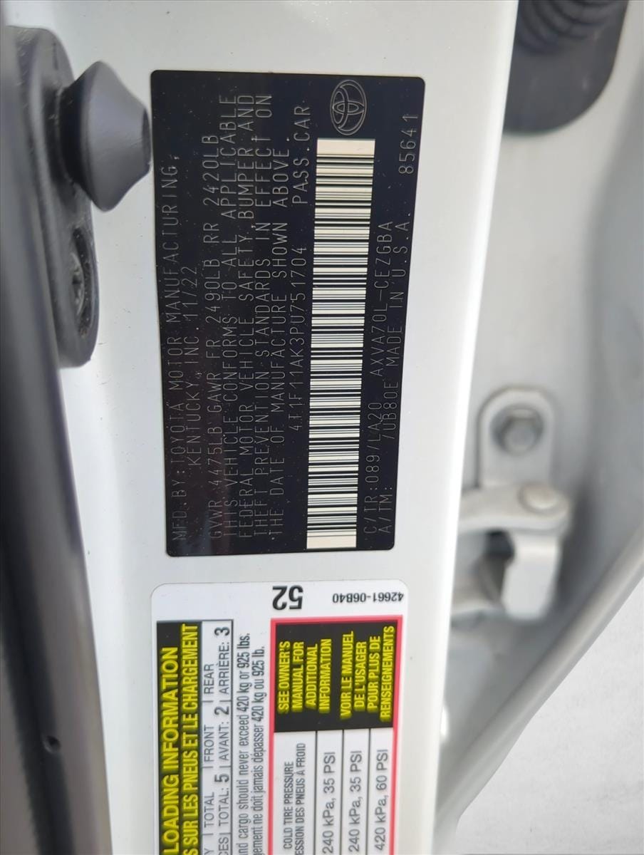 4T1F11AK3PU751704