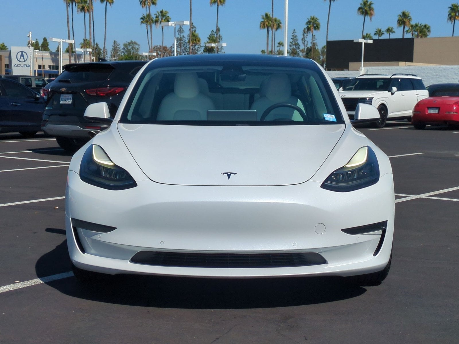 Used 2021 Tesla Model 3 Base with VIN 5YJ3E1EA1MF018312 for sale in Tustin, CA