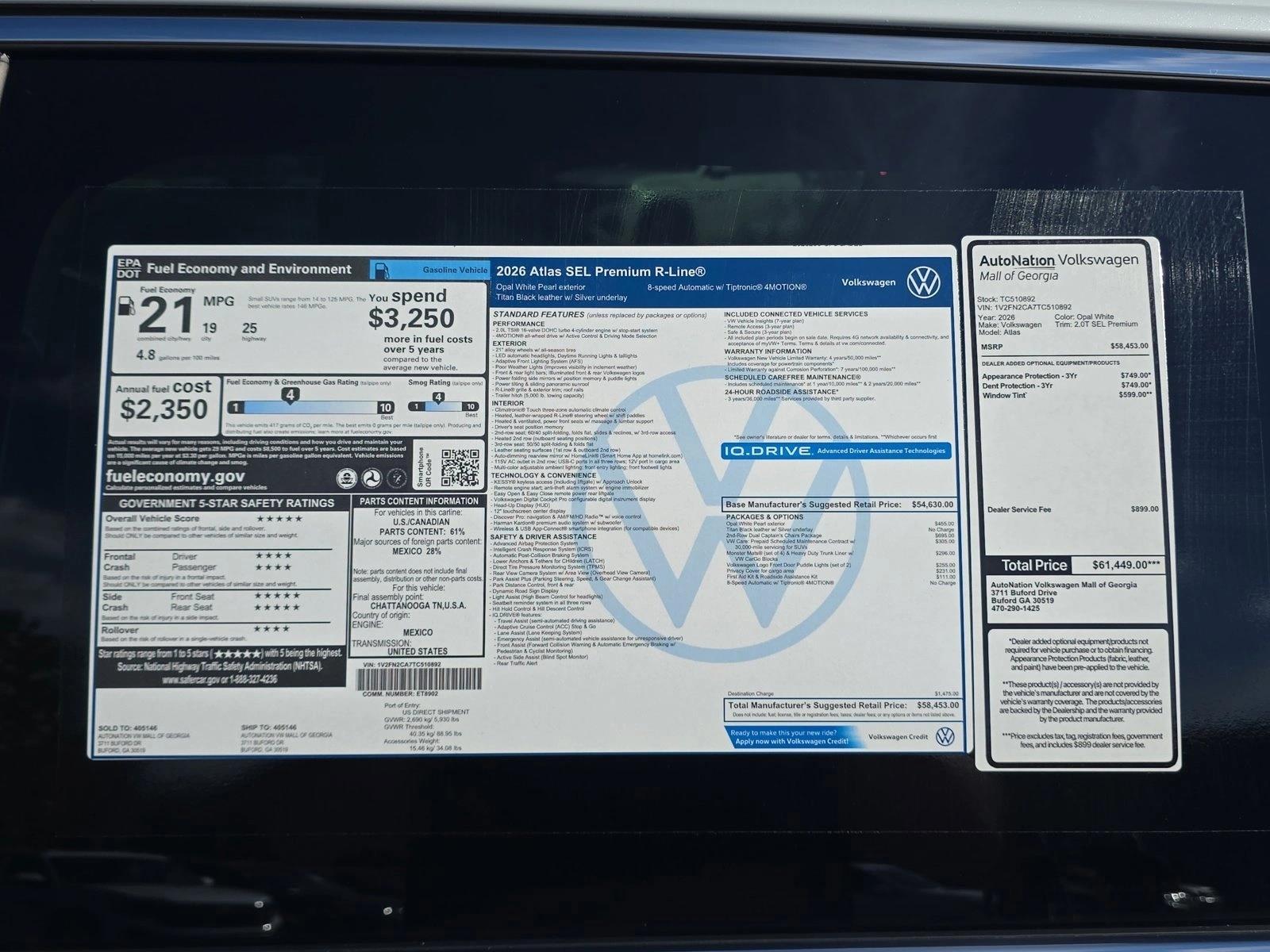 2026 Volkswagen Atlas SEL Premium R-Line - Photo 18