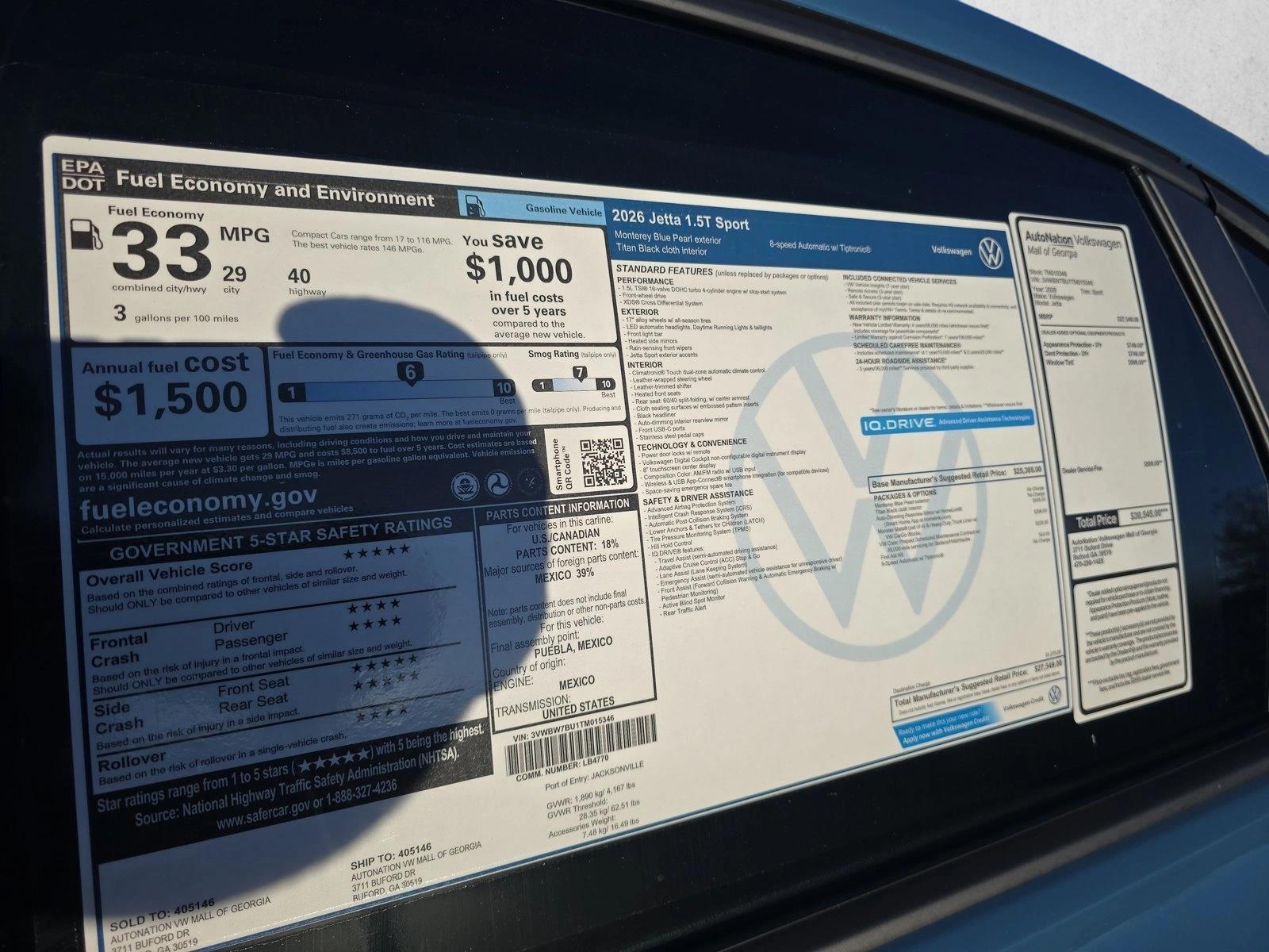 2026 Volkswagen Jetta Sport - Photo 20