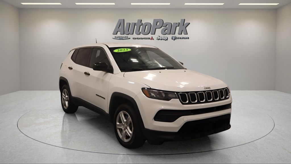 Used 2023 Jeep Compass Sport with VIN 3C4NJDAN6PT568481 for sale in Plymouth, IN